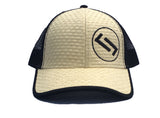 TOYO STRAW SIX PANEL LOW PROFILE MESH BACK TRUCKER HAT - LL