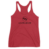 Women's LIVNLOVN Racerback Tank - Black Print