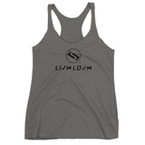 Women's LIVNLOVN Racerback Tank - Black Print