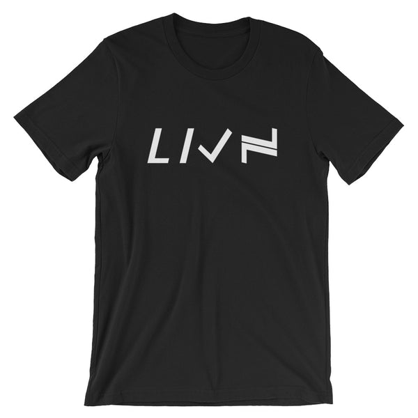Short-Sleeve Unisex LIVN T-Shirt - White Print