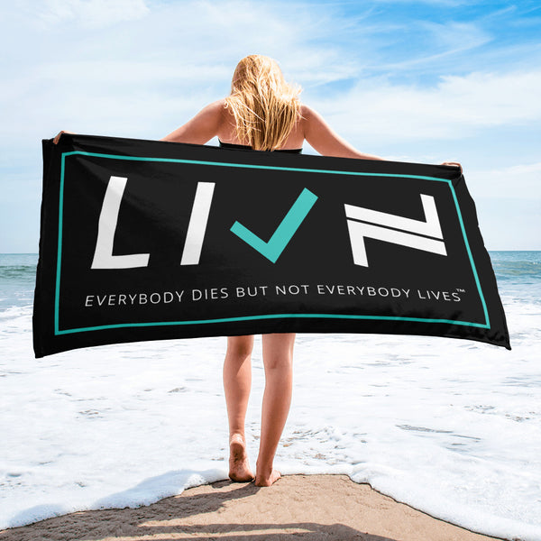 The Original LIVN Beach Towel - Black