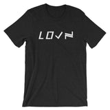 Short-Sleeve Unisex LOVN T-Shirt - White Print