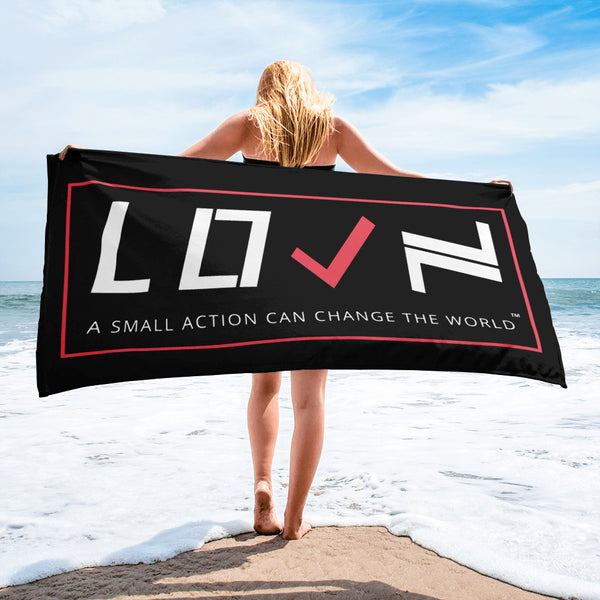 The Original LOVN Beach Towel - Black