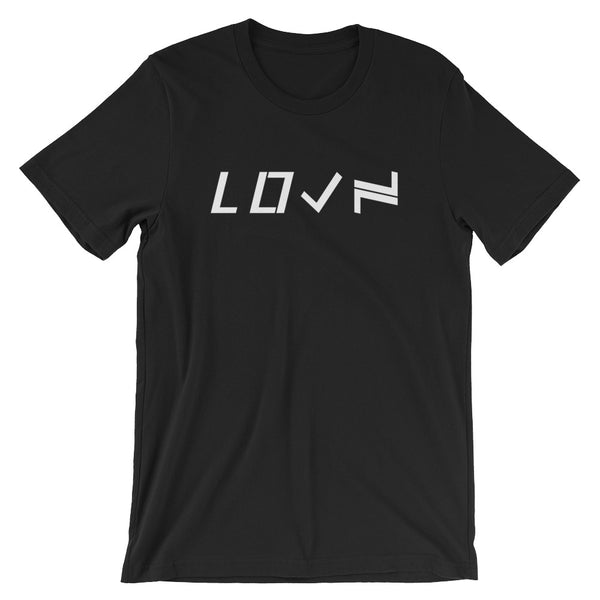 Short-Sleeve Unisex LOVN T-Shirt - White Print