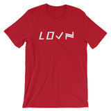 Short-Sleeve Unisex LOVN T-Shirt - White Print